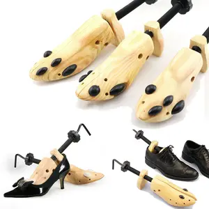 1pcs Shoe Stretcher Wooden Shoes Tree Shaper Rack,Wood Adjustable Flats Pumps Boots Expander Trees Size S/M/L