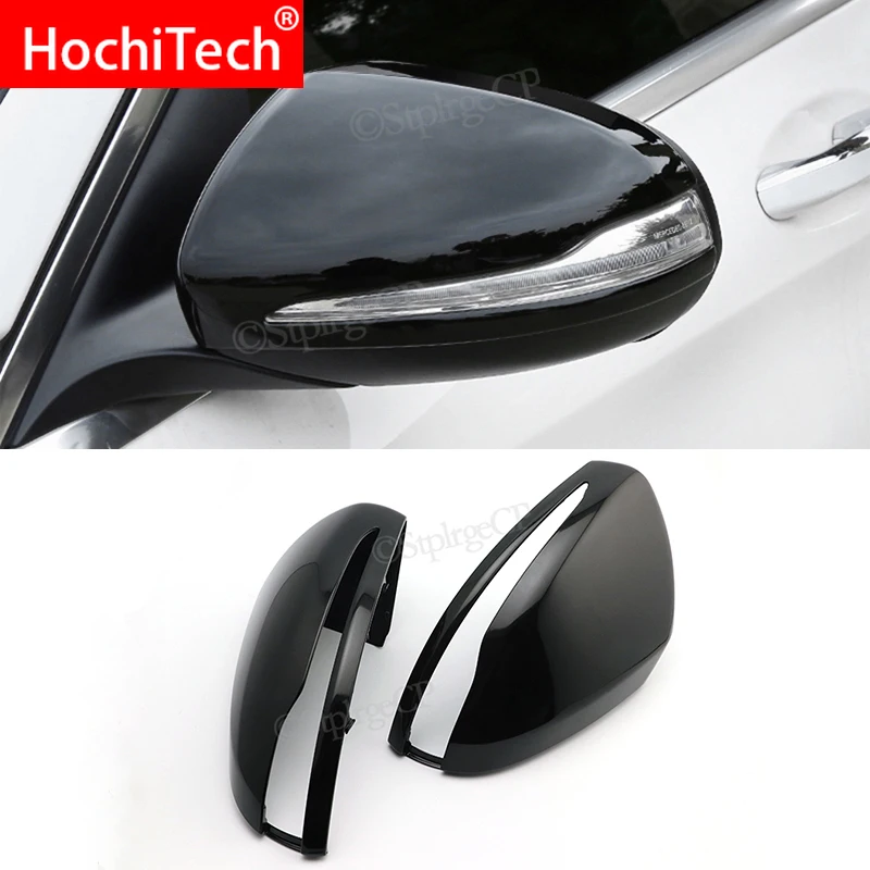 

Black Side Mirror Cover Caps For Mercedes Benz W205 W222 W213 W238 X205 X253 C217 W463 C253 W253 C S GLC E G Class AMG LHD