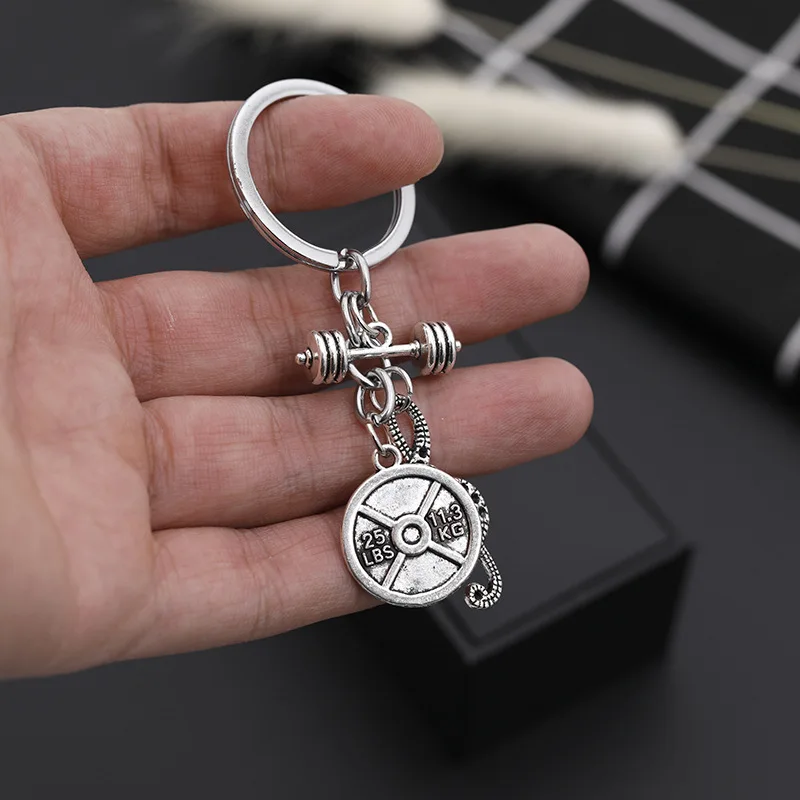 

New Style Keychain European And American Streets Fitness Series Creative Music Notes Versatile Key Chain Accessories