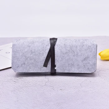 

Portable Roll Pencil Case Felt Cloth Material Pen Bag Dustproof Cute Large Pencil Box Stationery For Office School Supplies