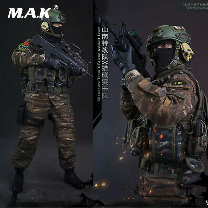 

In Stock 1/6 FLAGSET FS73026 PAP Shannante Team X Falcan Assault Camouflage suit Clothes Fit 12" Figure action body