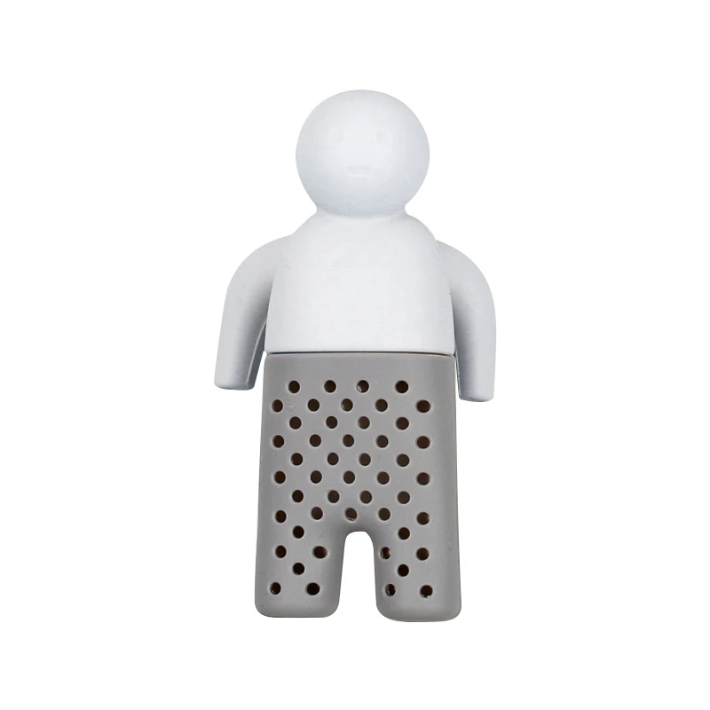 

Cute People Shape Tea Strainer Silicone Loose-leaf Tea Infuser Filter Tea Diffuser Funny Creative Coffee Tea kitchen Accessories