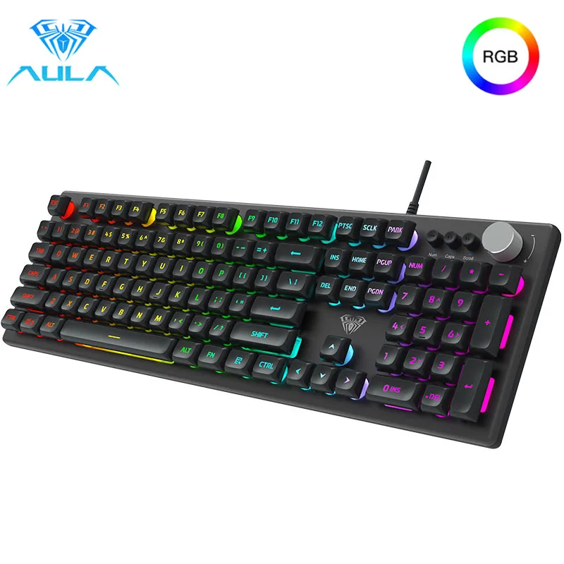Aula F2028 Gaming Keyboard Rgb 108 Key