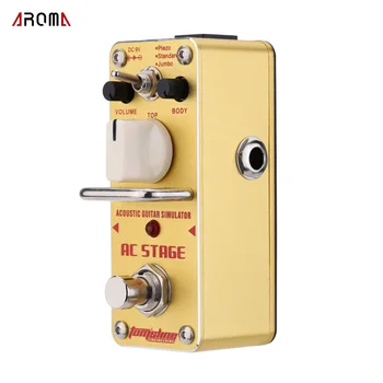 

AROMA AAS-3 AC Stage Acoustic Guitar Simulator Mini Single Electric Guitar Effect Pedal with True Bypass