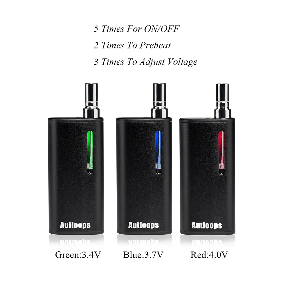 2020 Autloops Upgrade хит продаж комплект 2 в 1 для воска КБР масло лучший Vape ручка с целой
