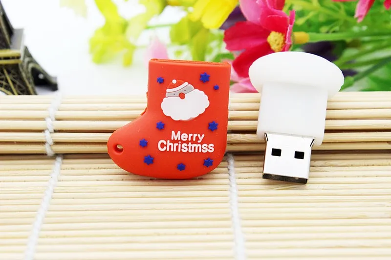 JASTER Рождественская елка usb флешка в форме героя мультика подарок 8 ГБ 16 ГБ 32 ГБ 64 Гб 128 ГБ Флешка карта памяти чулки подарок