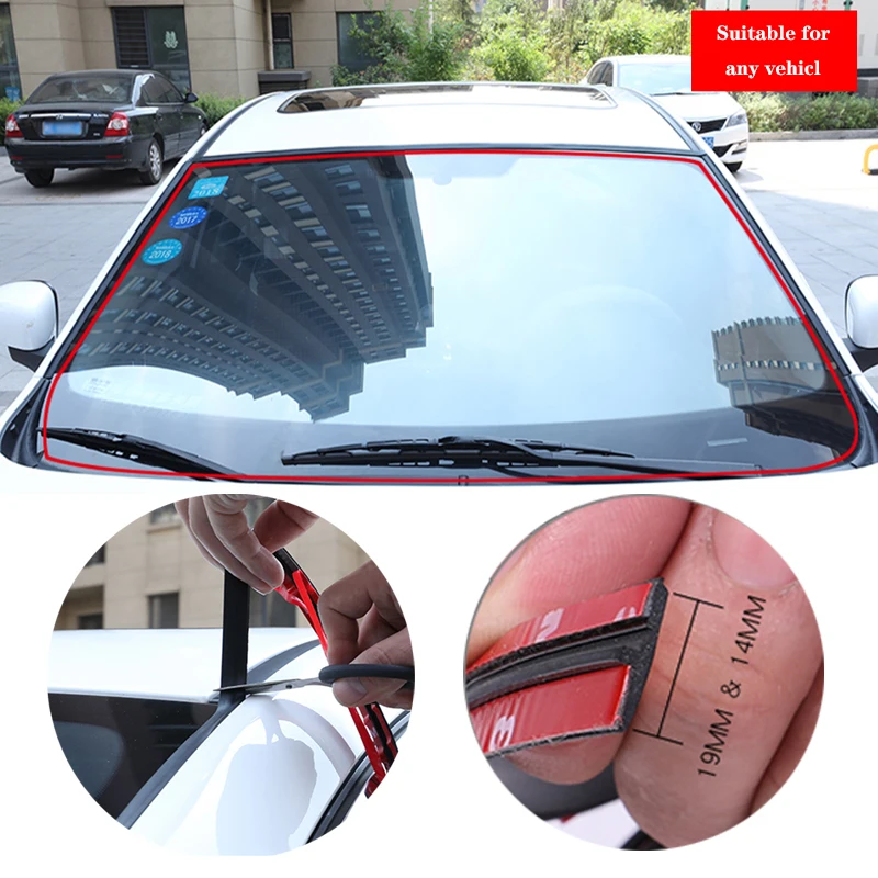 Lowered Sealing-Strip Dust-Stickers T-Shaped-Seal Sunroof-Seal Glass Rubber Automobile Car-Styling mlKkxKbLd