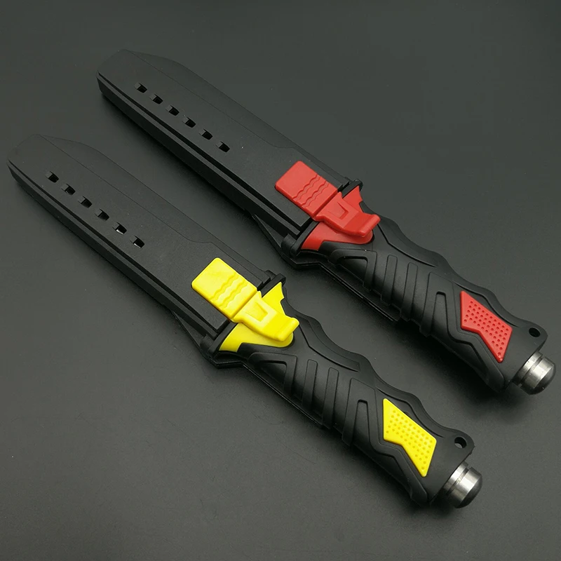 Mengoing 4 цвета глубоководный нож для дайвинга для выживания 440C Стальные ножи с фиксированным лезвием ABS пластиковая ручка охотничьи рыбные ножи