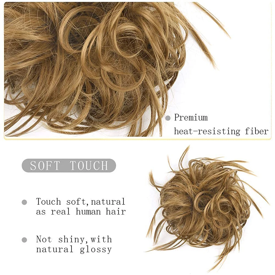 Elastic Band Made of Hair Ponytail Hair Extensions Synthetic Short False Pigtail Women Hairpiece Pony Tail