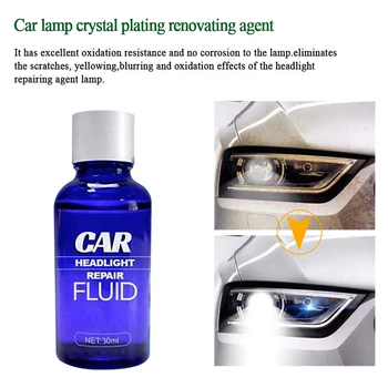 

10/30ML Car Headlight Maintenance Clean Retreading Agent Spray Polishing Repair Anti Scratch Headlight Polishing Liquid
