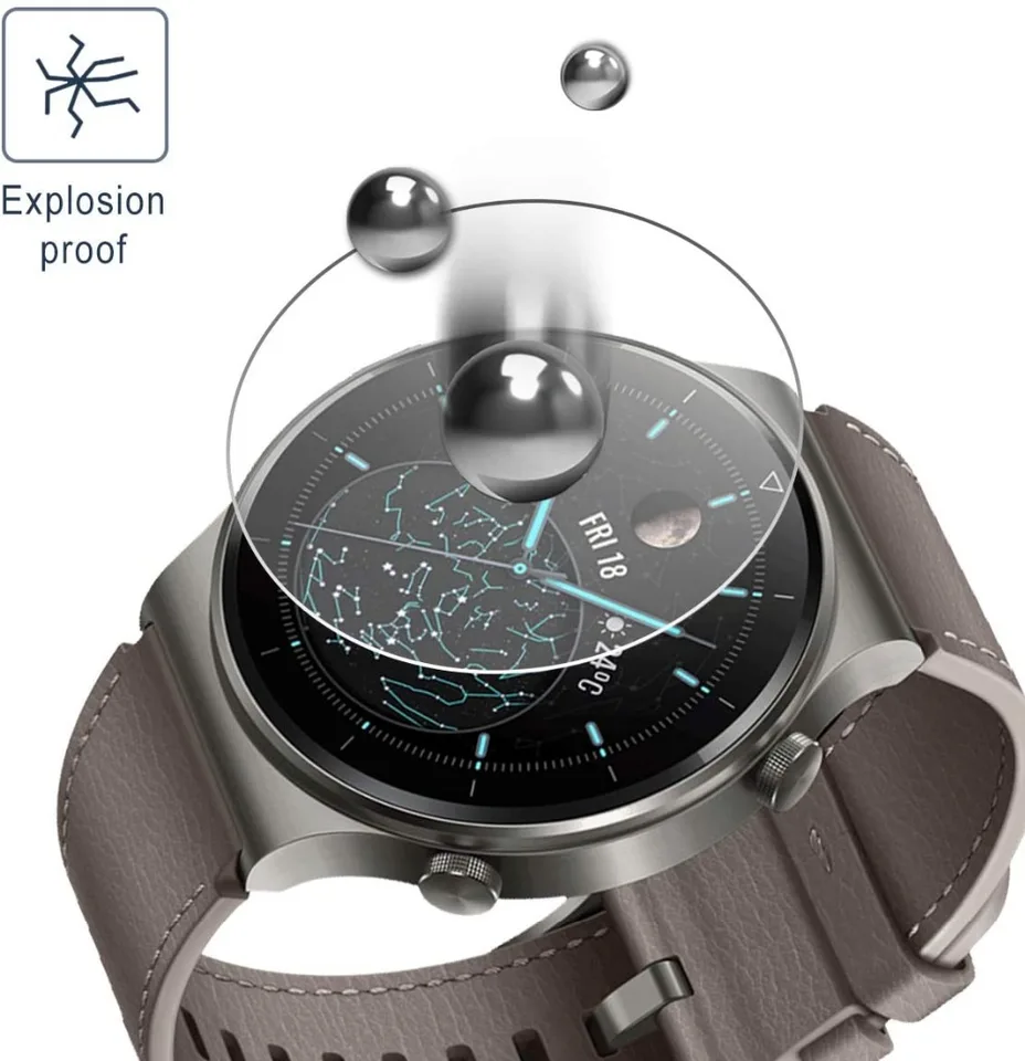 保護フィルム HUAWEI - HUAWEI WATCH GT2 Pro 3D Tempered Glass Screen Protector For Huawei Watch GT2 Pro