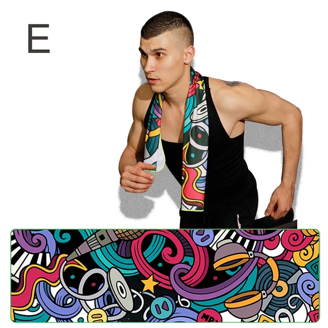 Cold Dry Cooling Sports Towel Printed Quick Dry Strong Absorbent Sweat Towel Golf Towel For Fitness Microvezel Handdoek Haar E