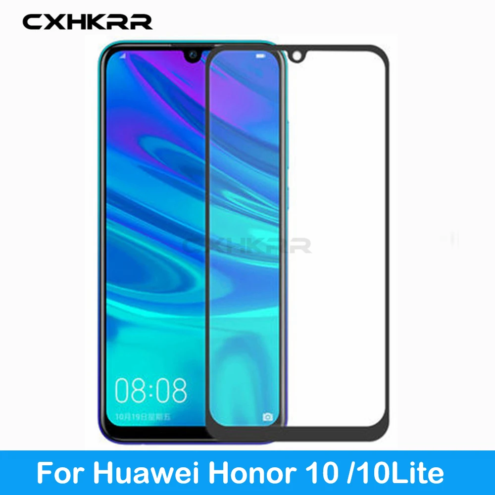 

For Huawei Honor 10 Lite Tempered Glass Screen Protector Black Protective Film Anti-Scratch For Huawei Honor 10