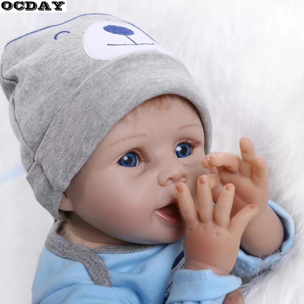 OCDAY 22 дюймов 55 см ручной работы куклы Reborn 5 стилей реалистичные мягкие силиконовые детские куклы Детский подарок на день рождения обучающая игрушка для беременных