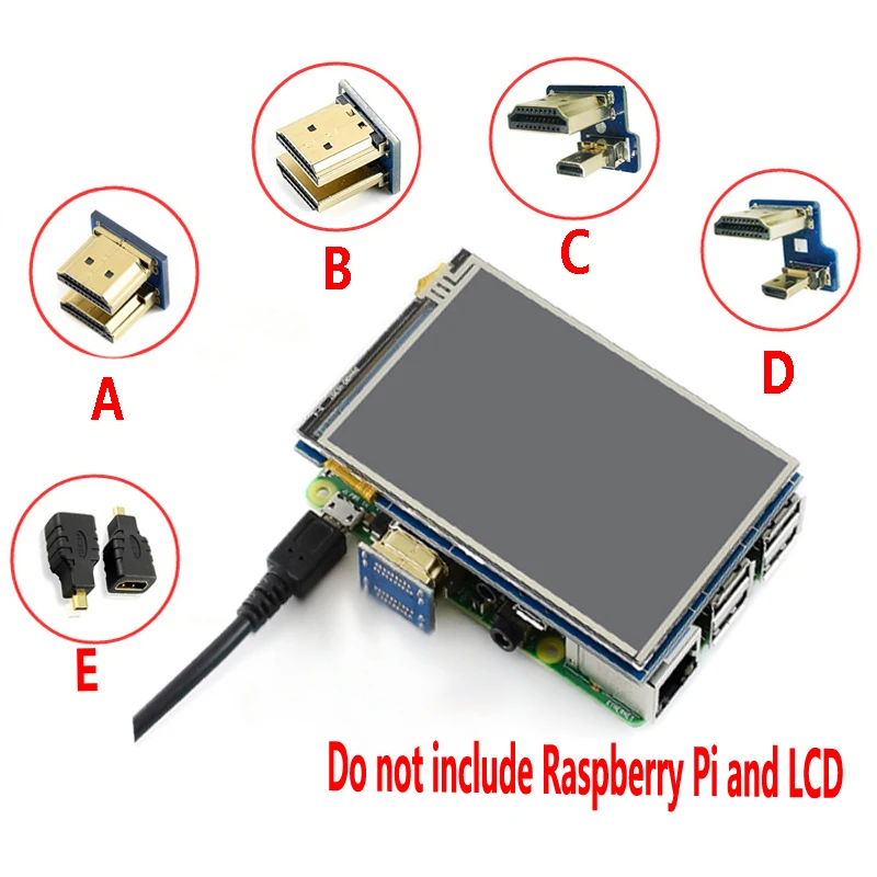 

Raspberry Pi 4B model 3B+ LCD HDMI Adapter connector