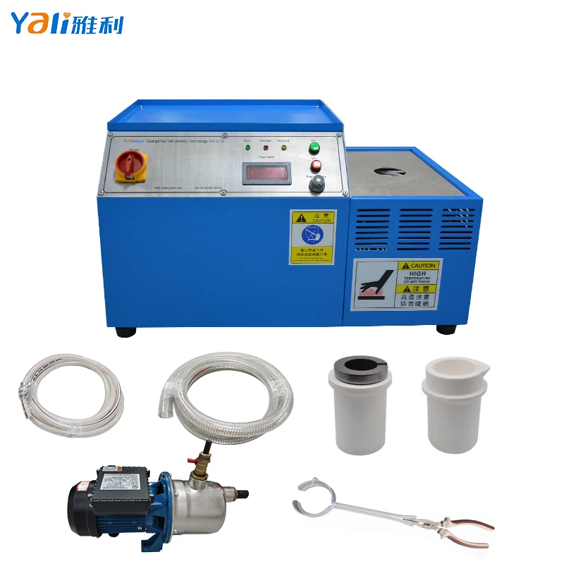 

2100 Degrees High Temperature Casting Device Platinum Palladium Melting Furnace With Water Pump Jewelry Foundry Tool Machine