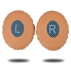 Soft Foam Ear Cushions Cover Earpads (Beige blue)