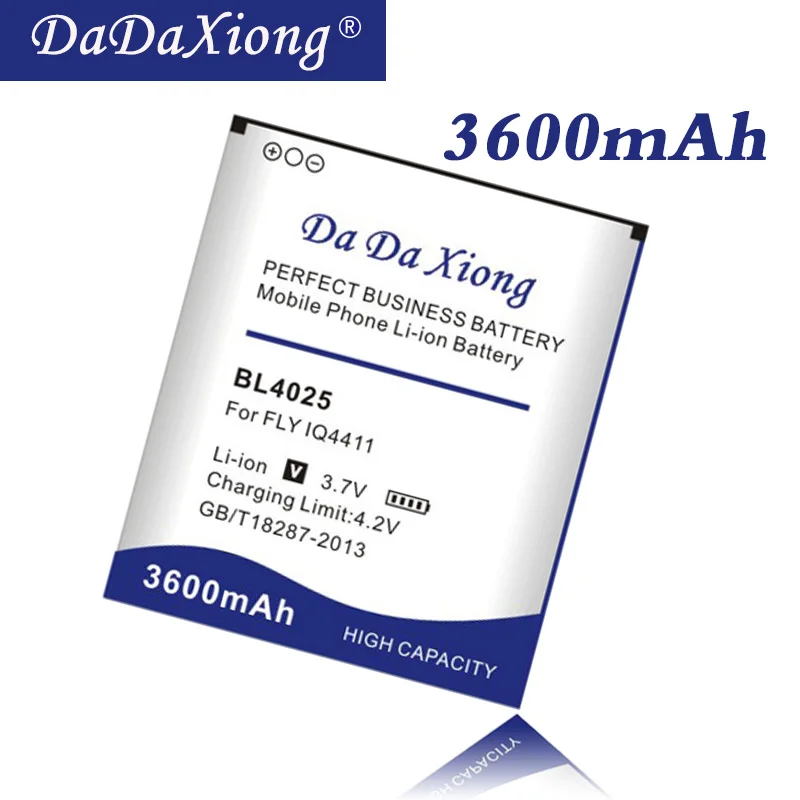 DaDaXiong High Capacity 3600mAh BL4025 Li-ion For FLY IQ4411 Phone Battery | Мобильные телефоны и аксессуары