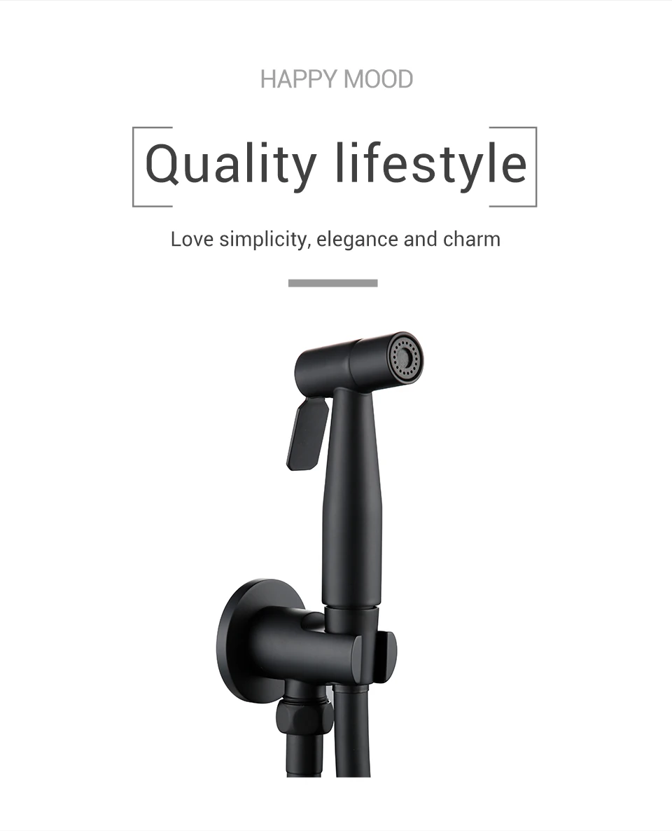 Flkwoh Douchette Wc Shattaf Vaporisateur Bidet Pulvrisat 150 Cm Coleur De  Noir