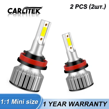 

Mini H7 H4 LED Car Headlight Kits 12V 10000LM Lamp 9005 HB3 9006 HB4 H8 H9 Fog Lamp Bulbs H11 LED 50W 6000K luces Carlitek 2pcs