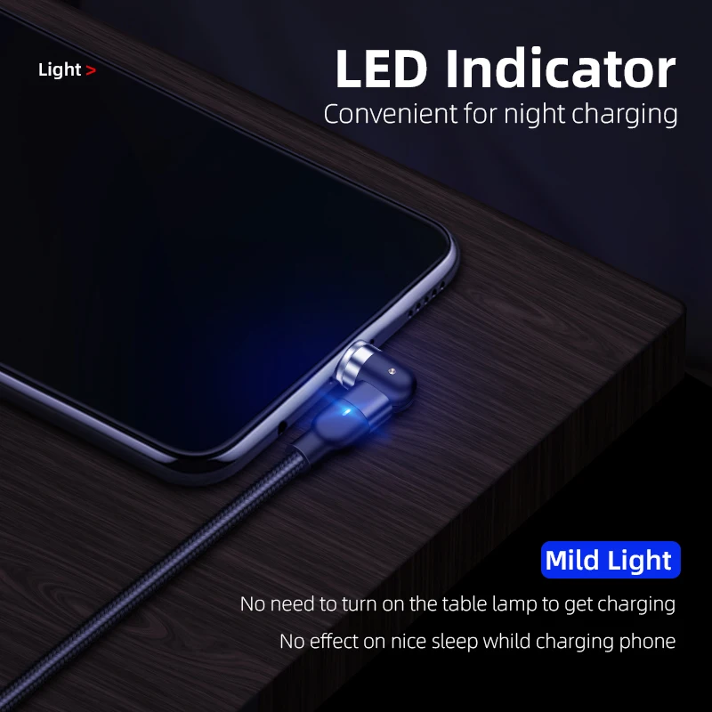 Новый Магнитный кабель Micro USB 360 ° + 180 для iPhone Samsung Android магнитное зарядное