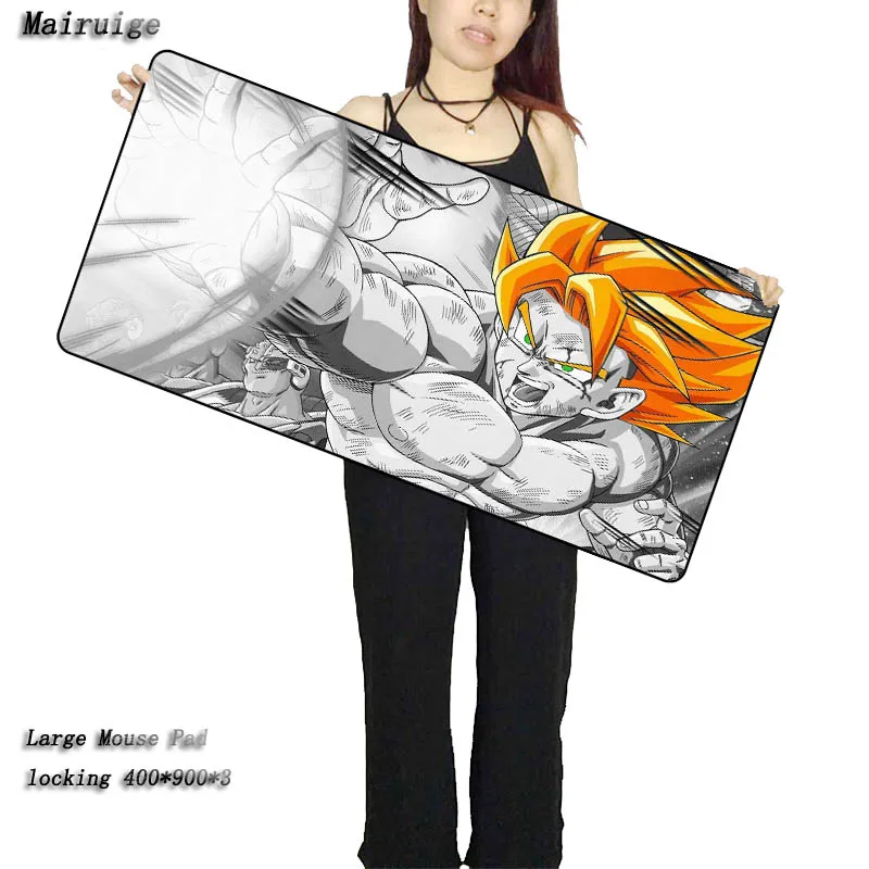 Dragon Ball Z Large Gaming Mouse Pad Gamer Locking Edge Keyboard Mouse Mat Gaming Mousepad for CS G