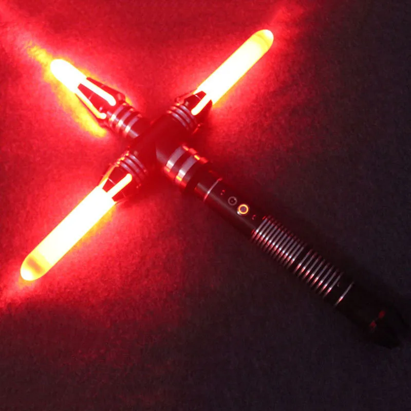 LED Lightsaber Dark Jedi Knight Cross Light saber Sith Ben Solo The Force Awake Duel Light Saber Luminous Toys For Kid Gift