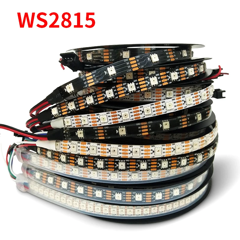 WS2815 WS2812B WS2811 Светодиодная лента WS2812 5050 ЛАМПЫ бусины неоновые умные пиксели