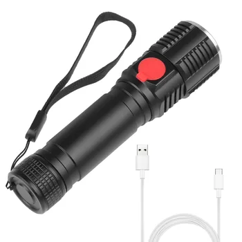 

LED Rechargeable Flashlight T6 torch 3800 lumens 18650 Battery Outdoor Camping Powerful Led Flashlight
