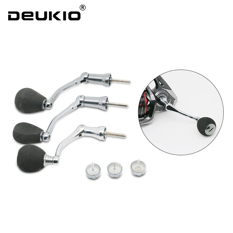 DEUKIO Fishing Reel Rocker Arm Grip Pill EVA Metal Fishing Reel