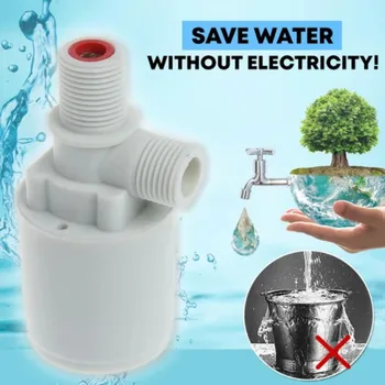 

Automatically close the faucet valve Automatic Water Level Control Valve Tower Tank Floating Ball Valve White @40