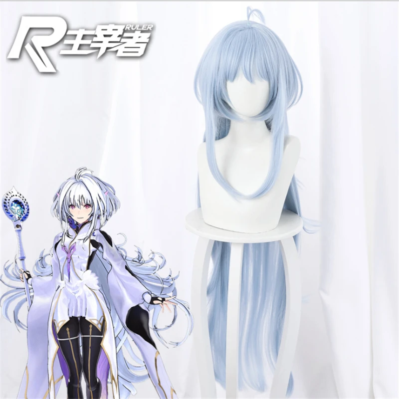Cos Anime Game Fate Grand Order Apocrypha Fgo Merlin Girl Wig Light Silver Hair Cosplay Wig Role Play Halloween Hair 100cm Aliexpress