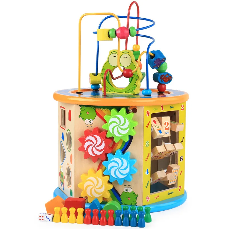

Intelligence Bead-stringing Toy Early Education Treasure Chest Large Size Yi Baby Bead Toy Infant Child Unisex 3 Men's Have