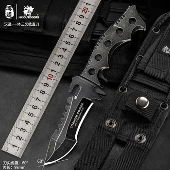

D03 free shipping All-in-one knife field survival knife army knife tactical high hardness straight knife tool knife