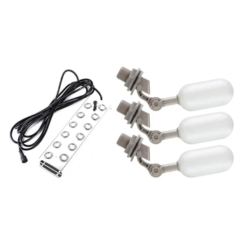 

1Pcs 12 Head Ultrasonic Mist Maker Fogger Humidifier & 3Pcs Float Valve Set, 1 / 2-Inch Water Supply Pipe Float Valve