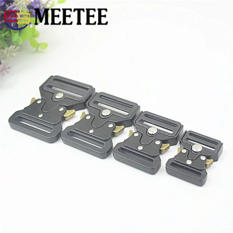 Meetee 1pc/2pcs 25-45mm Webbing Metal Bag Strap Quick Side Release Buckle Shackle Belt Clip Clasp DIY Bags Clothes Accessories | Дом и сад