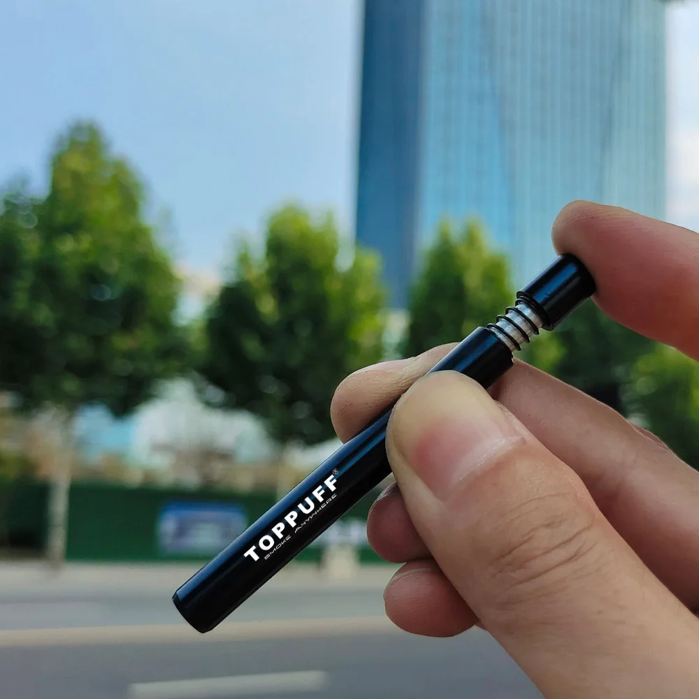 Articles fumeur,TOPPUFF – Pipe à fumer en métal,80mm,accessoire pour ...