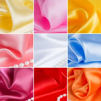 

100cm*150cm 23Colors polyester fabric Silk for Butyl Gift Box Lining Fabric Color dress Satin FabricDesigner Lieb glitter Diy