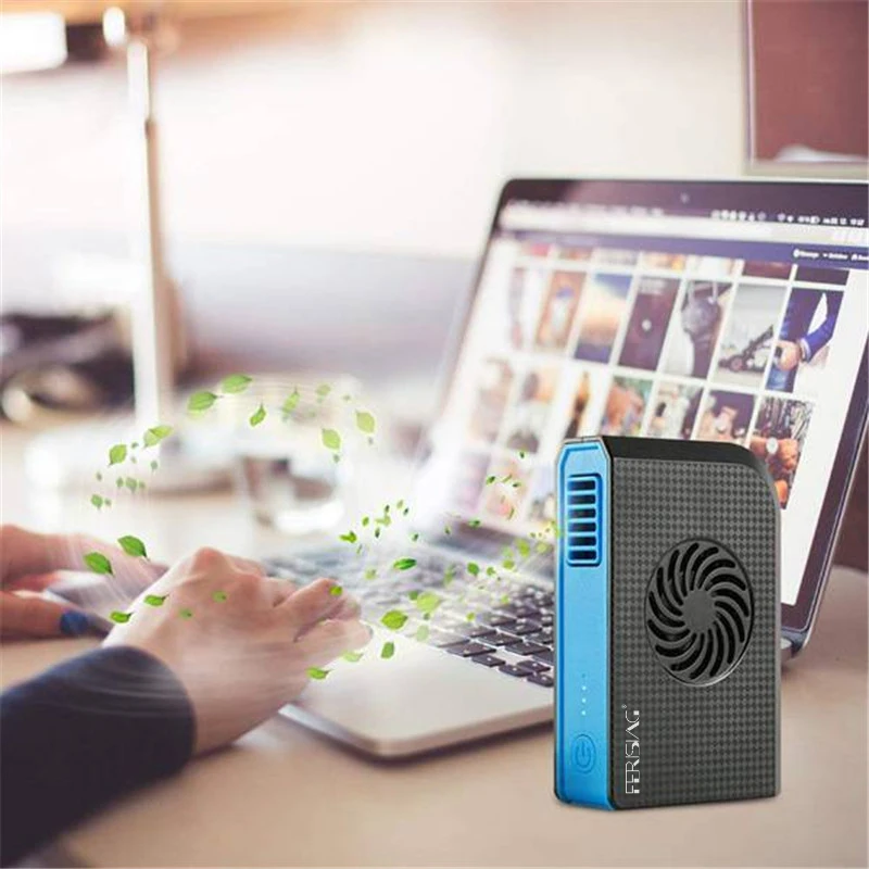 FERISING 3 скорости мини портативный USB Перезаряжаемый безлопастный охладитель с