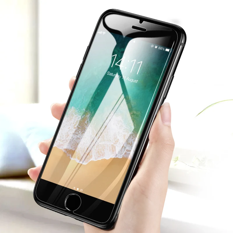 

SmartDevil 0.33mm Screen Protector for apple iphone 6 6s 7 8 Tempered Glass 2.5D Curved Protective Toughened Glass Premium Film