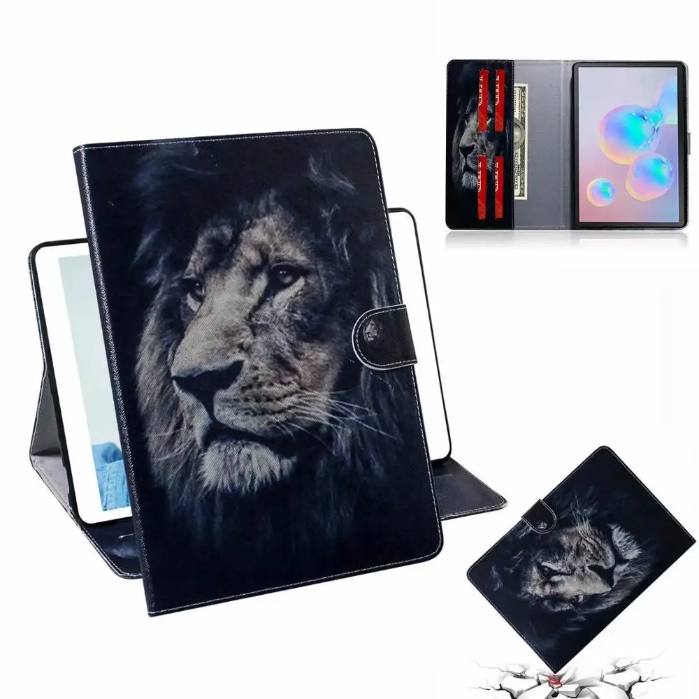 Цветной чехол из полиуретановой кожи для планшета для samsung Galaxy Tab S6 SM-T860 SM-T865 10,5 дюймов Модный чехол-подставка+ ручка - Цвет: 5