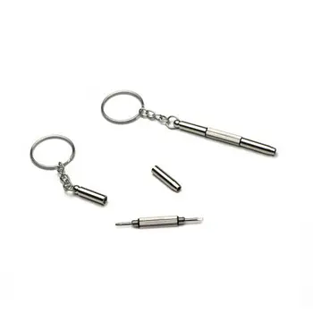 Online New Party Favor Mini 3 In 1 Multi-function Metal Screwdriver Tool Keychain FFor Cell Phone Camera LX7971