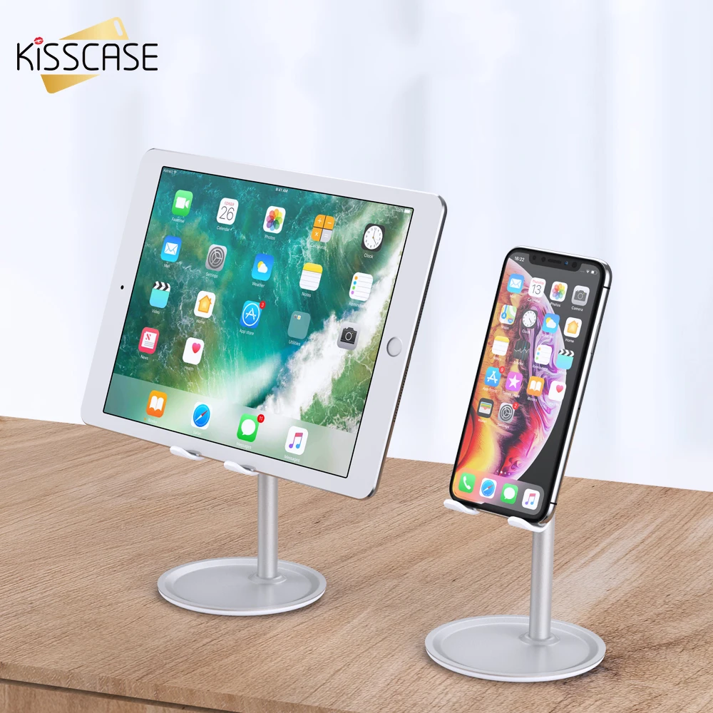 

KISSCASE Aluminum Alloy Phone Holder Foldable Cellphone Support Stand for Phone iPad Adjustable Mobile Smartphone Holder Stand
