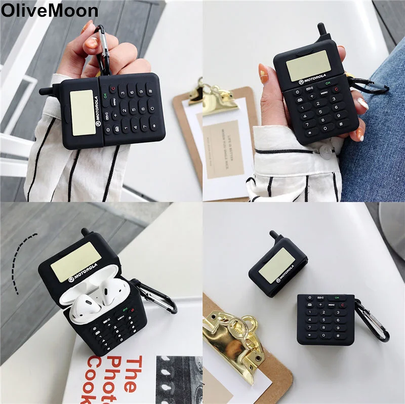

3D Mobile Earphone Case For Airpods 1 2 Case Silicone Soft Bluetooth Headphone Case Cover Airpods 1 2 Charging Box
