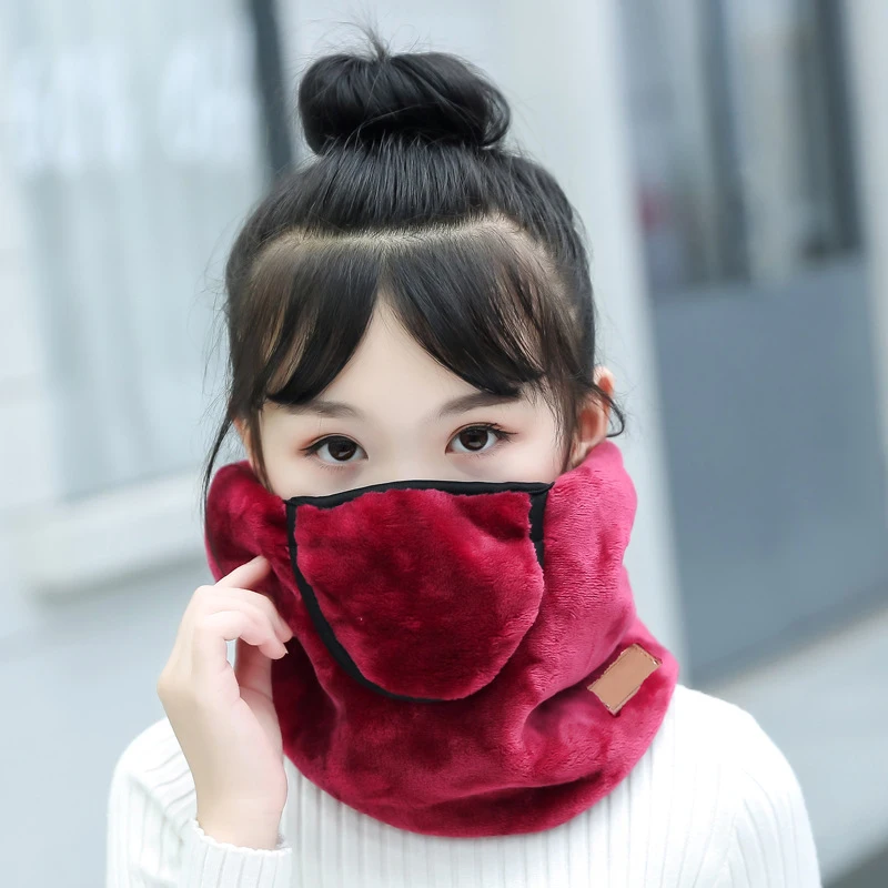 Зимние Теплые Маски шеи уха протекторы дышащий Coldproof ветрозащитный Открытый маски со ртом для лица SEC88