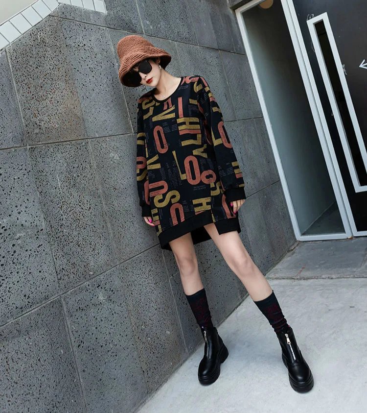 Max LuLu, модная Корейская женская одежда в стиле панк, женские зимние свободные длинные толстовки с принтом, повседневные свободные толстовки для фитнеса