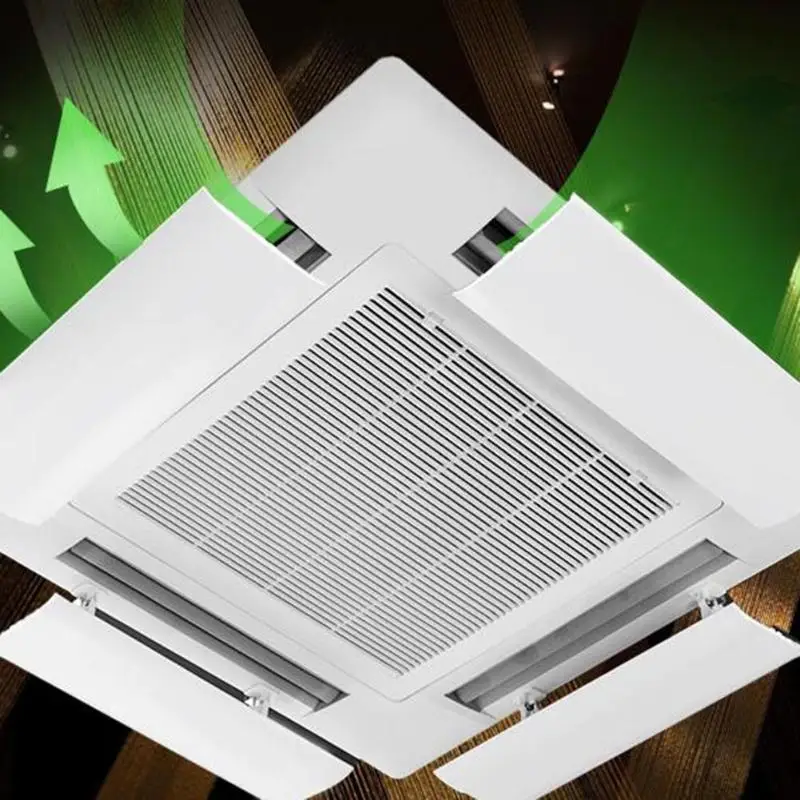 

53x20cm 2/4Adjustable Air Conditioner Cover Windshield Air Conditioning Baffle Shield Wind Guide Month Straight Anti-wind Shield