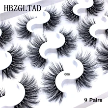 Новые 13 видов стилей 1/3/5/6 пар норки волос накладные ресницы Природный/толстый длинный ресницы тонкими макияж Красота Инструменты выдвижения Wimpers