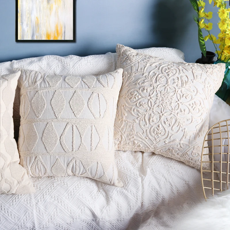 

2019 New Ivory Modern Pillowcases Cushion Covers Pillow Case Bed Room Pillowcases Pillows Car Seat Decor Sofa Throw Pillow Cases