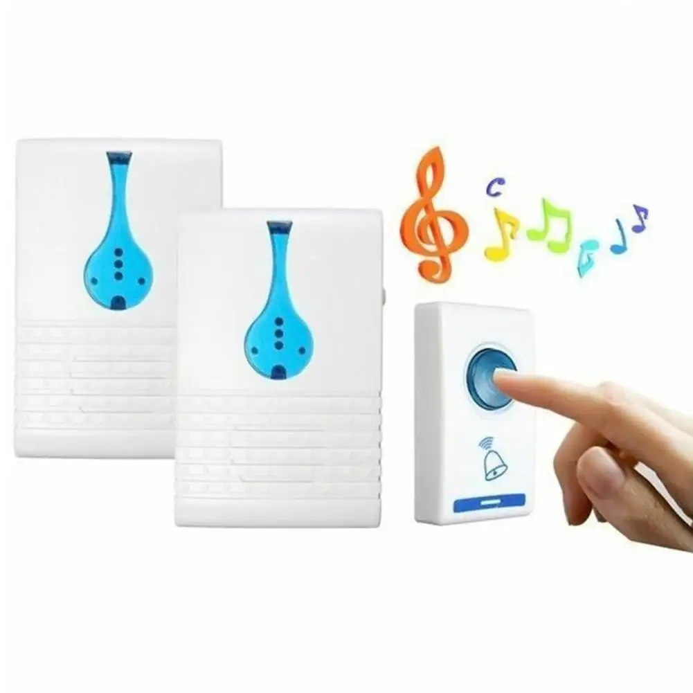 

One To Two Wireless Doorbells Strong Anti-interference System European Style - Drag A 501 Blister Packing Home Music Doorbells